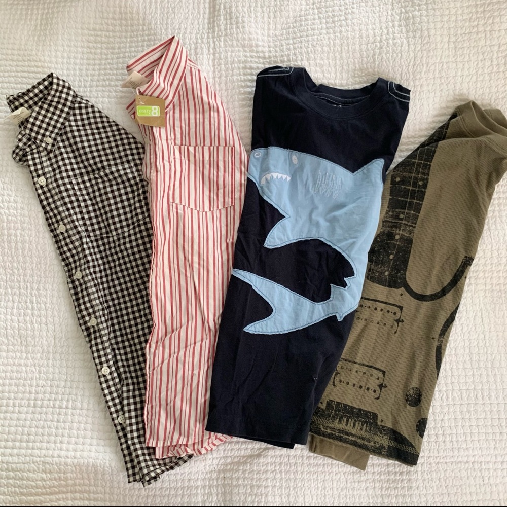Crazy 8 boys bundle of 4 shirts, all size 7/8